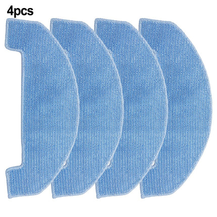 4 PACK 4/10 Packs Mop Cloths For Ultenic D10 Robot Vacuum Cleaner Spare Replacement Parts Mop Pad Cloth Accessories Sweeper Parts Smile Home.
