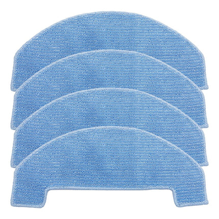 4 PACK 4/10 Packs Mop Cloths For Ultenic D10 Robot Vacuum Cleaner Spare Replacement Parts Mop Pad Cloth Accessories Sweeper Parts Smile Home.