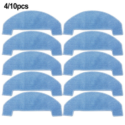 4 PACK 4/10 Packs Mop Cloths For Ultenic D10 Robot Vacuum Cleaner Spare Replacement Parts Mop Pad Cloth Accessories Sweeper Parts Smile Home.