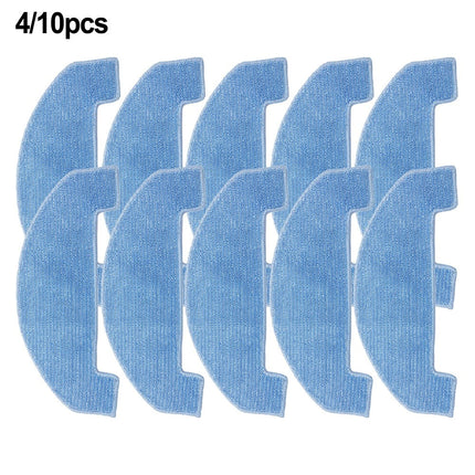 4 PACK 4/10 Packs Mop Cloths For Ultenic D10 Robot Vacuum Cleaner Spare Replacement Parts Mop Pad Cloth Accessories Sweeper Parts Smile Home.