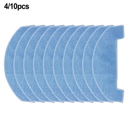 4 PACK 4/10 Packs Mop Cloths For Ultenic D10 Robot Vacuum Cleaner Spare Replacement Parts Mop Pad Cloth Accessories Sweeper Parts Smile Home.