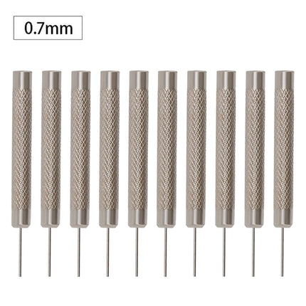 Watch Strap Pin Pin Punch Link Punch Pin Stick- Watch Repair Tool 0.7-1.0Mm 10Pcs Bar Hammer Punch Thimble Durables 0.9Mm Smile Home 0.7 mm.