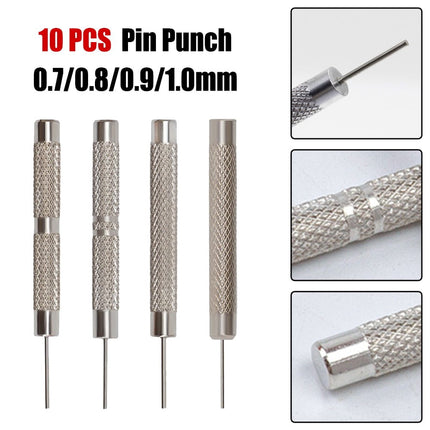 Watch Strap Pin Pin Punch Link Punch Pin Stick- Watch Repair Tool 0.7-1.0Mm 10Pcs Bar Hammer Punch Thimble Durables 0.9Mm Smile Home 0.9 mm.