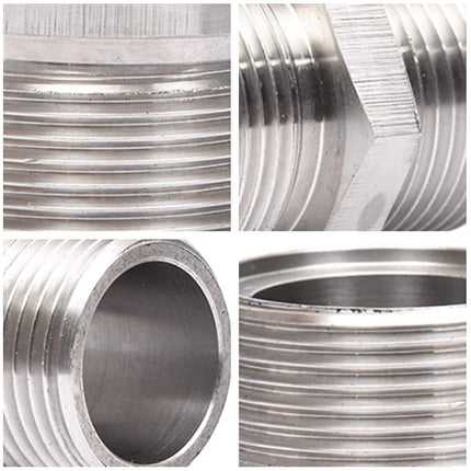 Extension Pipe Shower Hose Longer Extend Stainless Steel 1/2Inch Adapter Bathroom Accessories Rvs Bathtubs Connectors Smile Home.