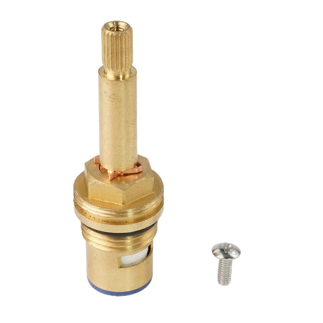 Shower Bath Taps Valve Cartridge Quarter Turn Flow Long Tall Stem Insert 20 1/2" Bathroom Fixture Faucet Replacement Parts Anti-Clockwise Smile Home Clockwise.