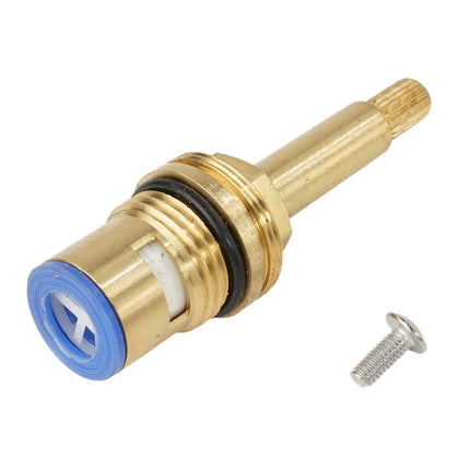 Shower Bath Taps Valve Cartridge Quarter Turn Flow Long Tall Stem Insert 20 1/2" Bathroom Fixture Faucet Replacement Parts Anti-Clockwise Smile Home Clockwise.