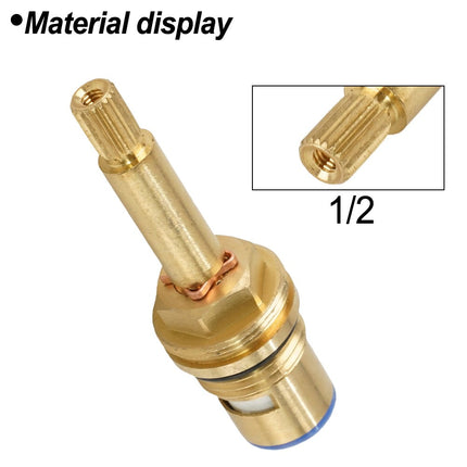 Shower Bath Taps Valve Cartridge Quarter Turn Flow Long Tall Stem Insert 20 1/2" Bathroom Fixture Faucet Replacement Parts Anti-Clockwise Smile Home Clockwise.