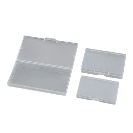 10pcs Transparent Plastic Storage Box Rectangle Box Case For Parts Tools Storage Box Jewelry Earring Display Case Bead Container 1# Smile Home 1#.