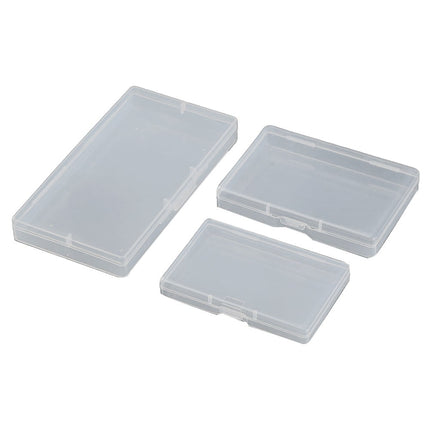 10pcs Transparent Plastic Storage Box Rectangle Box Case For Parts Tools Storage Box Jewelry Earring Display Case Bead Container 1# Smile Home 1#.