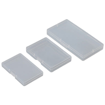 10pcs Transparent Plastic Storage Box Rectangle Box Case For Parts Tools Storage Box Jewelry Earring Display Case Bead Container 1# Smile Home 1#.