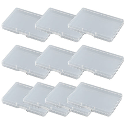 10pcs Transparent Plastic Storage Box Rectangle Box Case For Parts Tools Storage Box Jewelry Earring Display Case Bead Container 1# Smile Home 2#.