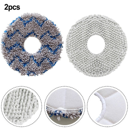 linyes 2 Pcs Mop Cloth Pads For Dream Me W10s W10s Pro Cleaning Robot Vacuum Cleaner Sweeper Spare Part Replaceable Accessories A.