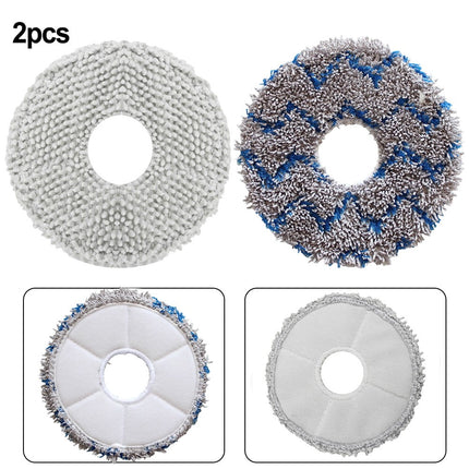 linyes 2 Pcs Mop Cloth Pads For Dream Me W10s W10s Pro Cleaning Robot Vacuum Cleaner Sweeper Spare Part Replaceable Accessories A.