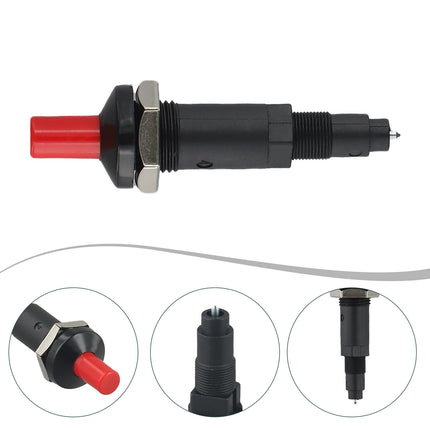 Piezo Igniter Push Button for Gas BBQ Grill Stove Fireplace Oven Spark Starter 16kV Output 30000 Discharges No Battery.