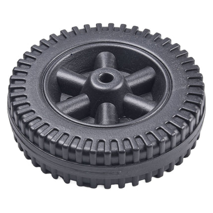 Lierteer 2Pcs/Set Grill Wheels Replacement Parts 170/177mm 7 Inch BBQ Grill Wheel Barbecue Grills Kitchen Garden Plastic Black.