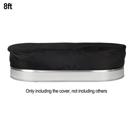 4Ft/6Ft/8Ft Bathtub Cover Pool Hot Tub Cover Oval Reservoir Ice Bath Cover Tank Cover Oxford Cloth Waterproof Tank Pool Cover 8Ft 8'.