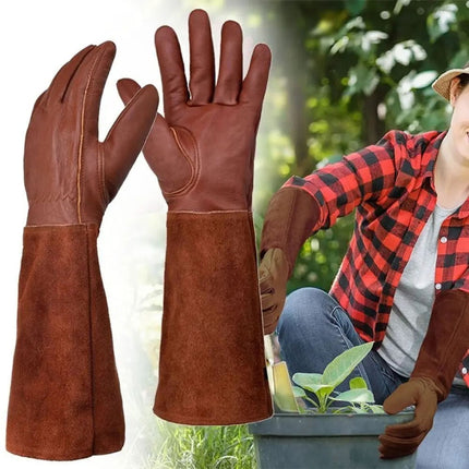 Rose Pruning Thorn-Proof Gardening Gloves with Forearm Protection for Men and Wo X L.
