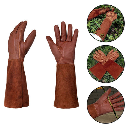 Rose Pruning Thorn-Proof Gardening Gloves with Forearm Protection for Men and Wo XL.