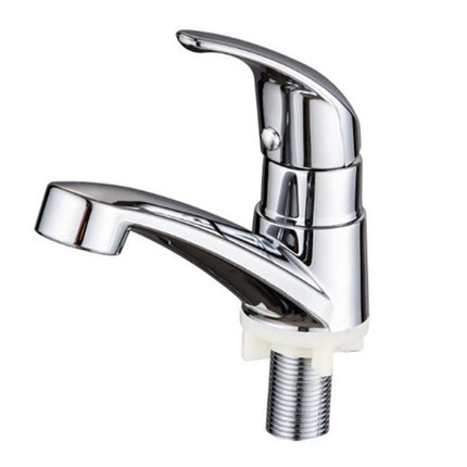 Arkzeo Chrome Basin Faucet Cold Sink Water Basin Tap Single Handle Faucet Tap Deck Mounted for Bathroom Kitchen Replacement.