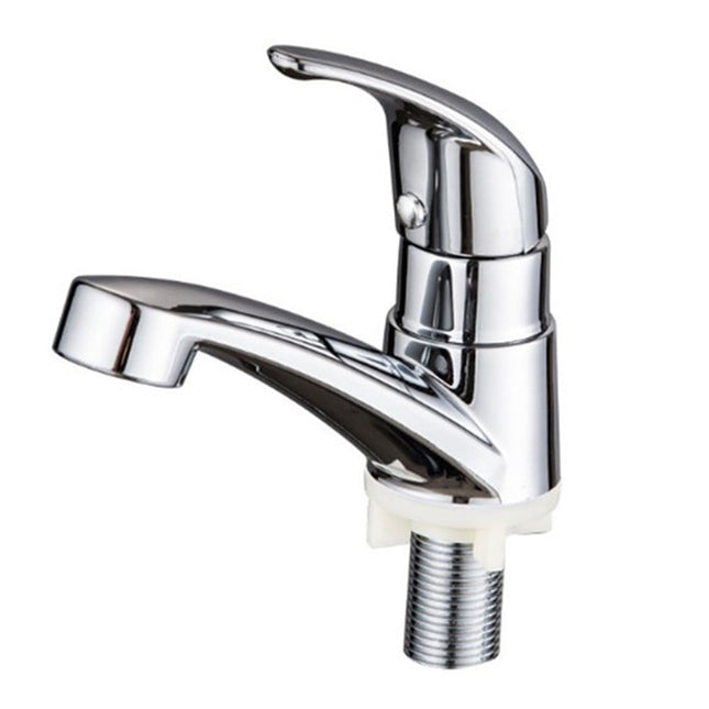 Arkzeo Chrome Basin Faucet Cold Sink Water Basin Tap Single Handle Faucet Tap Deck Mounted for Bathroom Kitchen Replacement.