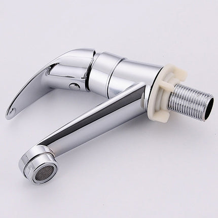 Arkzeo Chrome Basin Faucet Cold Sink Water Basin Tap Single Handle Faucet Tap Deck Mounted for Bathroom Kitchen Replacement.