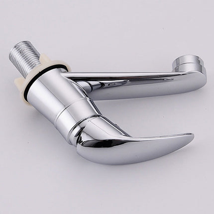 Arkzeo Chrome Basin Faucet Cold Sink Water Basin Tap Single Handle Faucet Tap Deck Mounted for Bathroom Kitchen Replacement.