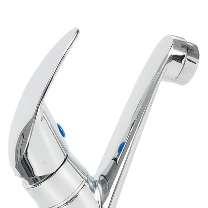 Arkzeo Chrome Basin Faucet Cold Sink Water Basin Tap Single Handle Faucet Tap Deck Mounted for Bathroom Kitchen Replacement.