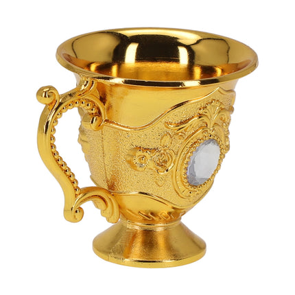 Decorative Tea Cup European Style Coffee Mug Metal Wine Drinking Cups Bar Party Gold YIWEI.