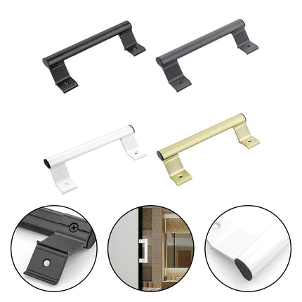 Aluminum Alloy Handle Balcony Sliding Door Handle Glass Door Sliding Door Handle White Smile Home White.