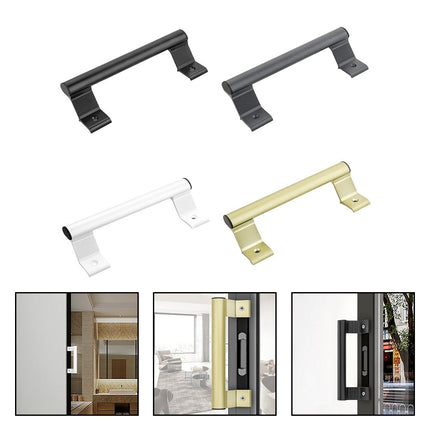 Aluminum Alloy Handle Balcony Sliding Door Handle Glass Door Sliding Door Handle White Smile Home White.