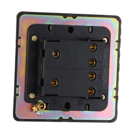 86 Type Stainless Steel Panel Wall Toggle Light Switch Brass Rod 1Way 2Way 2 Gang Smile Home 2 Gang.
