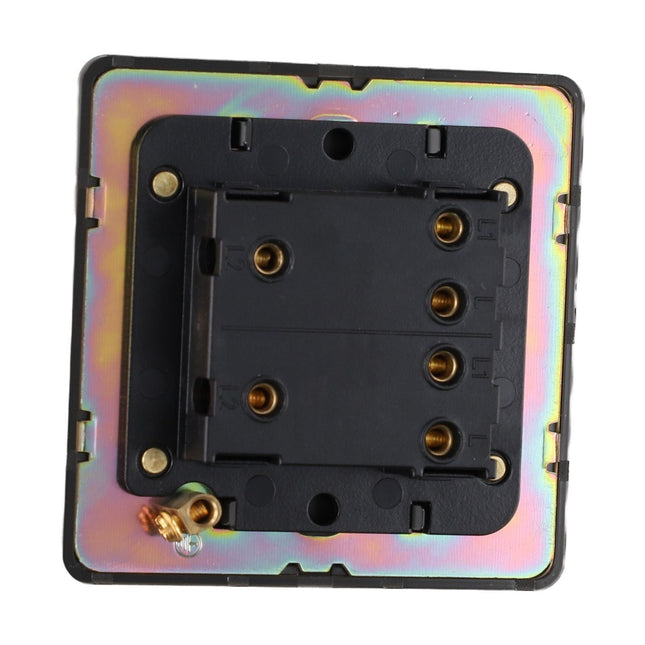 86 Type Stainless Steel Panel Wall Toggle Light Switch Brass Rod 1Way 2Way 2 Gang Smile Home 2 Gang.