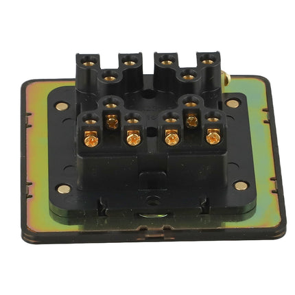 86 Type Stainless Steel Panel Wall Toggle Light Switch Brass Rod 1Way 2Way 2 Gang Smile Home 4 Gang.