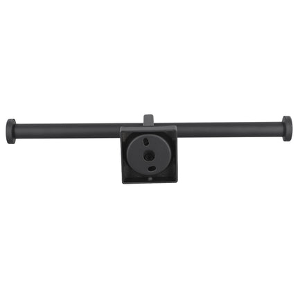Stainless Steel Toilet Roll Holder Double Ring Toilet Paper Holder Wall Black Smile Home.
