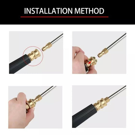 30° /90° /U-Shape Pressure Car Washer Angled Lance Extension Spray Wand Nozzle 17Cm-90 Smile Home 17Cm-90.