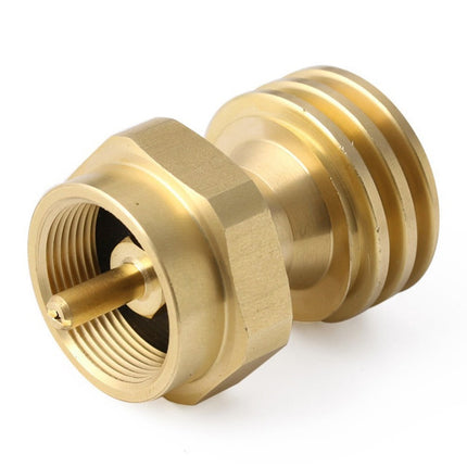 Solid Brass Steak Saver Propane Tank Adapter 1lb to 20lb Grill Bottle Converter Smile Home.