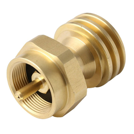Solid Brass Steak Saver Propane Tank Adapter 1lb to 20lb Grill Bottle Converter Smile Home.