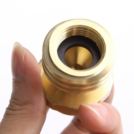 Solid Brass Steak Saver Propane Tank Adapter 1lb to 20lb Grill Bottle Converter Smile Home.