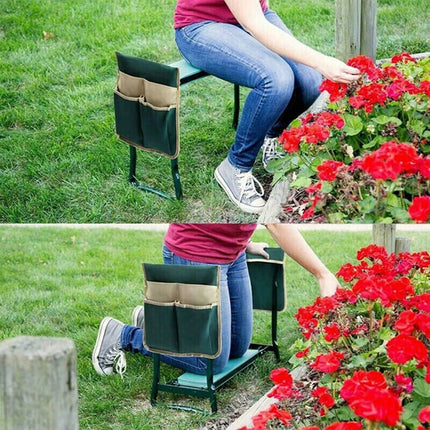 Highly Green Folding Garden Kneeler Chair Bench Stool Tool Pouch L Smile Home L.