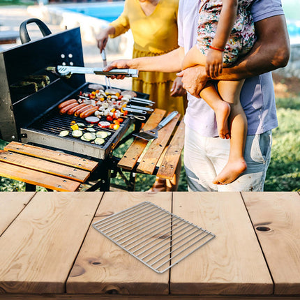BBQ Grill Stainless Steel Mesh,Suitable for Camping BBQ (2 Size) Bar 30*25 Smile Home Bar 30*25.