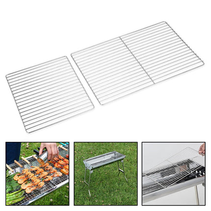 BBQ Grill Stainless Steel Mesh,Suitable for Camping BBQ (2 Size) Bar 30*25 Smile Home Bar 30*45.