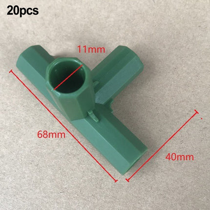 11mm Gardening Frame Connectors - Heavy Duty Greenhouse Support & Frame! Mix Smile Home B.