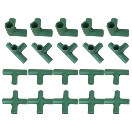 11mm Gardening Frame Connectors - Heavy Duty Greenhouse Support & Frame! Mix Smile Home B.