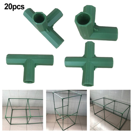 11mm Gardening Frame Connectors - Heavy Duty Greenhouse Support & Frame! Mix Smile Home B.
