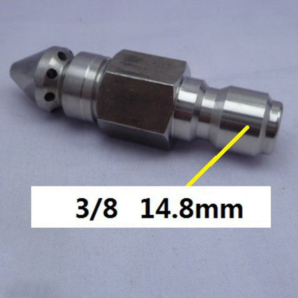 Pressure Washer Drain Sewer Cleaning Jetter Nozzle 3/8"9 Jets Male/Quick Connect 3/8 Quick Plug Smile Home.