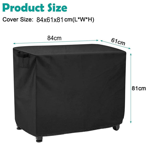 Waterproof Outdoor Prep Movable Dining Cart Pizza Oven Patio Grill Table Cover 104*61*81Cm Smile Home 84*61*81Cm.