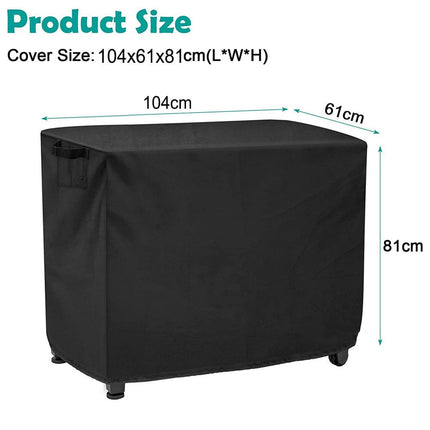 Waterproof Outdoor Prep Movable Dining Cart Pizza Oven Patio Grill Table Cover 104*61*81Cm Smile Home 104*61*81Cm.