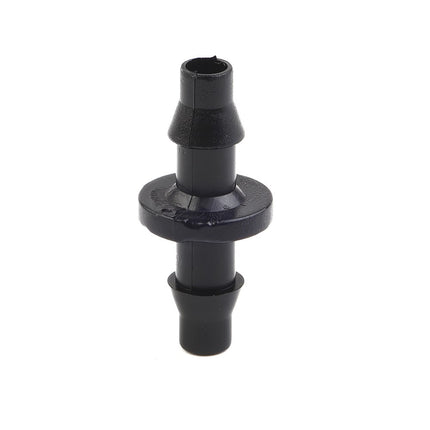 New 100Pc 1/4 Barbed Connector Double Way For 4/7Mm Garden Drip Irrigation Hose Smile Home.