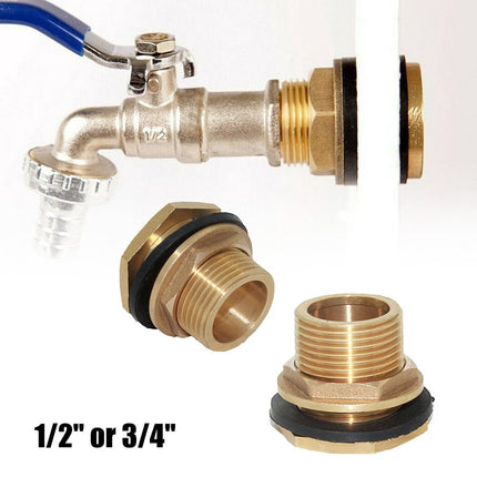 Water Butt Water Tank Tap Buckets Connector Brass Bib Tap Click-lock Fitting 45720 Smile Home 45720.