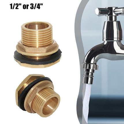 Water Butt Water Tank Tap Buckets Connector Brass Bib Tap Click-lock Fitting 45720 Smile Home 45720.